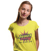 Jesus Only. THE WAY • THE TRUTH • THE LIFE. White unisex tee blue yellow red design.