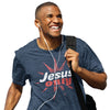 Jesus Only. THE WAY • THE TRUTH • THE LIFE. White unisex tee blue yellow red design.