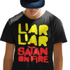 LIAR LIAR SATAN ON FIRE T-SHIRT