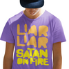 LIAR LIAR SATAN ON FIRE T-SHIRT