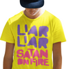 LIAR LIAR SATAN ON FIRE T-SHIRT